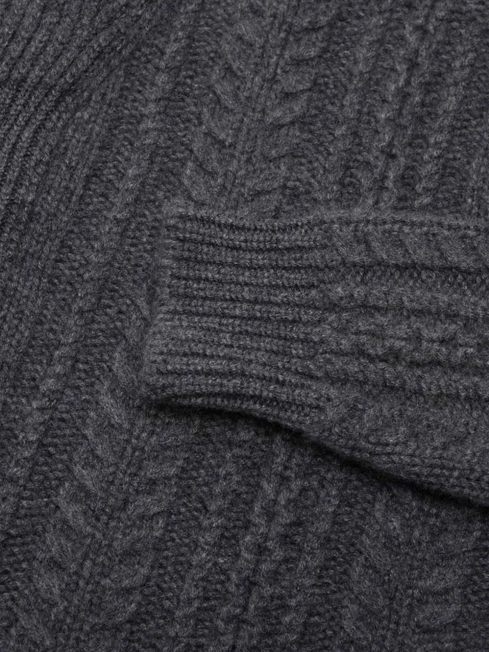 Women Begg X Co Cardigans Aspen Cashmere Cardigan Asphalt