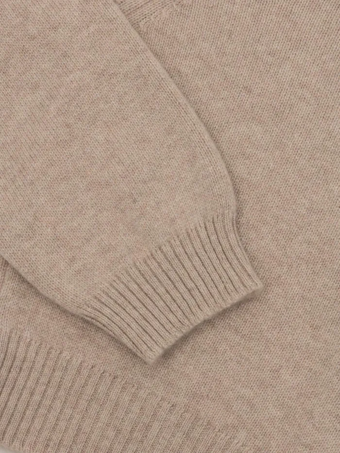 Women Begg X Co Cardigans Hepburn Golfer Cashmere Cardigan Natural Melange