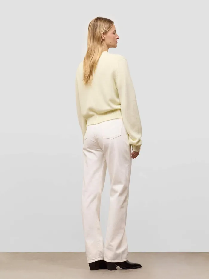 Women Begg X Co Cardigans Hepburn Golfer Cashmere Cardigan White Tea