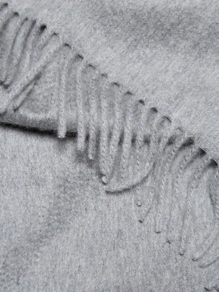 Women Begg X Co Scarves Arran Solid Oversized Cashmere Scarf Flannel Grey