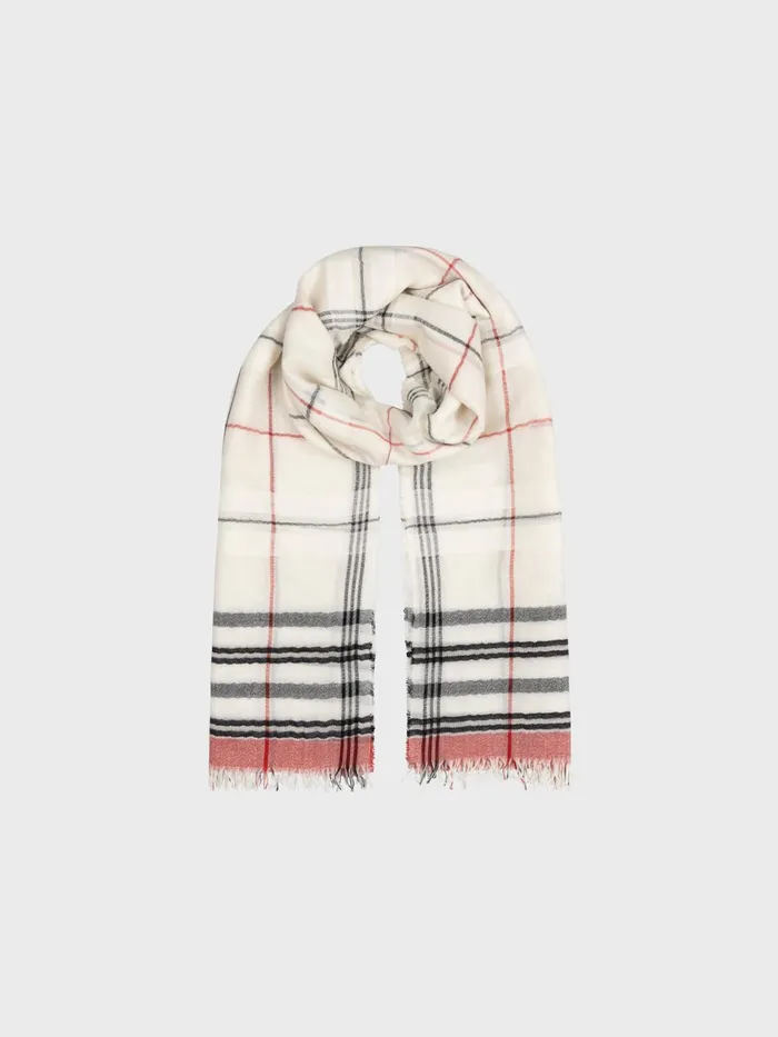Women Begg X Co Scarves Staffa Creole Cashmere Silk Scarf White