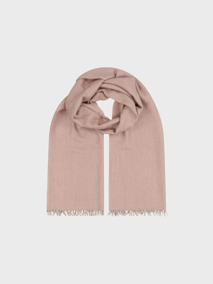 Women Begg X Co Scarves Staffa Solid Cashmere Silk Scarf Rosa Pink