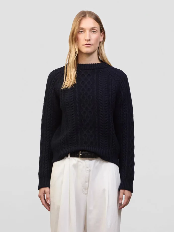 Women Begg X Co Sweaters Isla Cashmere Sweater Pacific