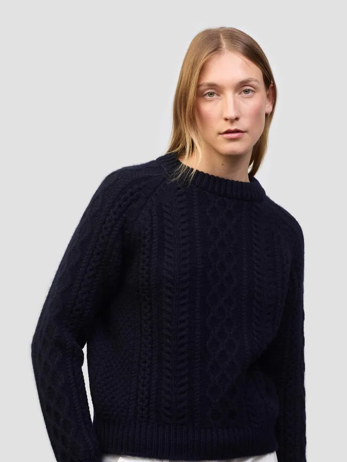 Women Begg X Co Sweaters Isla Cashmere Sweater Pacific