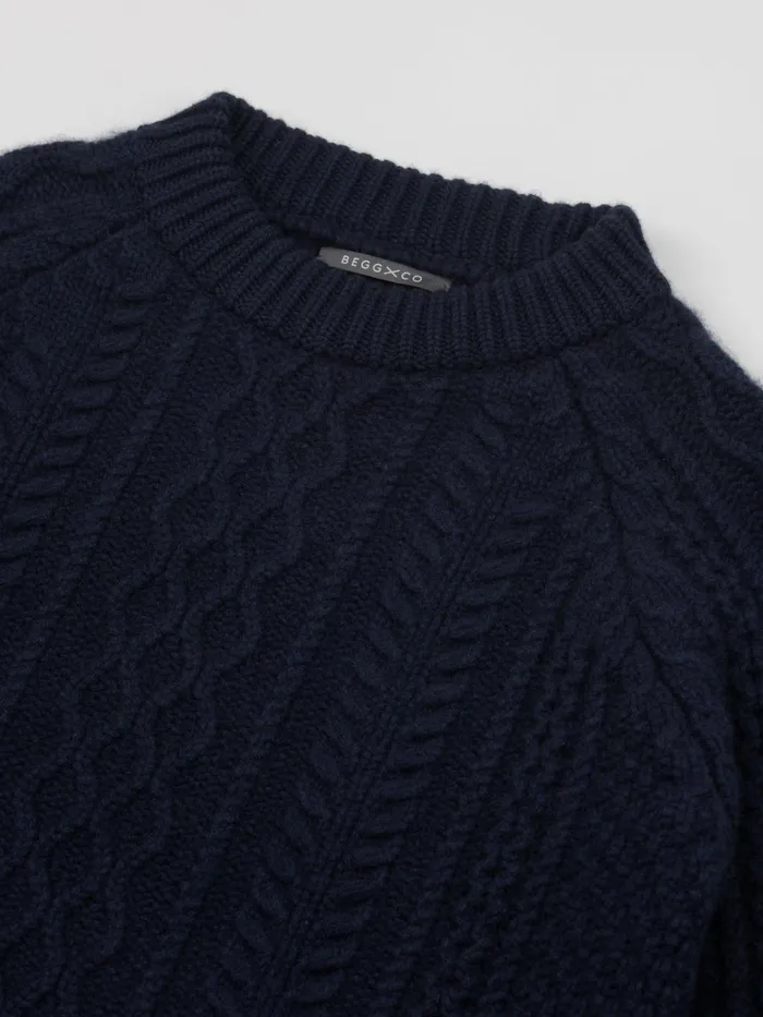Women Begg X Co Sweaters Isla Cashmere Sweater Pacific