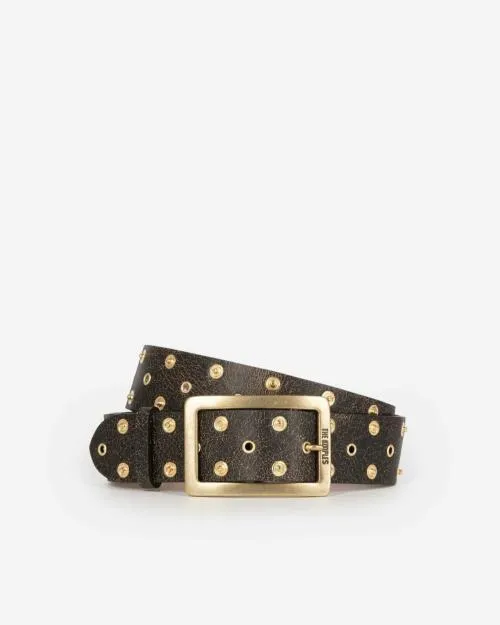 Women Belts The Kooples Brown Leather Belt Brown