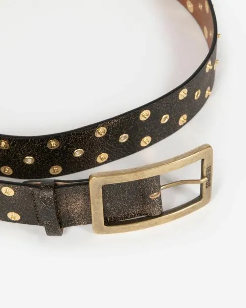 Women Belts The Kooples Brown Leather Belt Brown