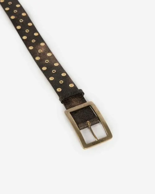 Women Belts The Kooples Brown Leather Belt Brown
