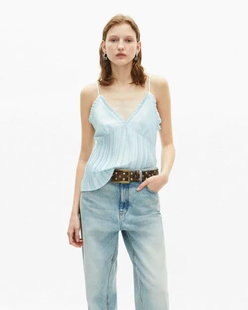 Women Belts The Kooples Brown Leather Belt Brown