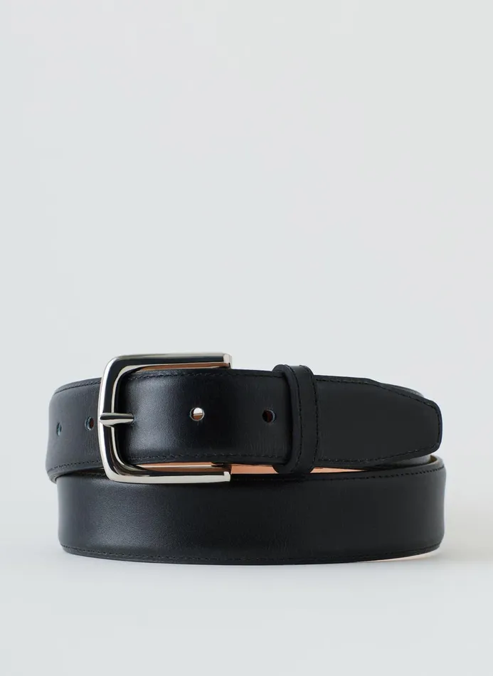 Women Belts Tibi Classic Men039s Leather Belt Black