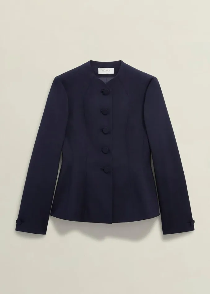 Women Berkeley Jacket With Wool Navy Hobbs Coats and Jackets