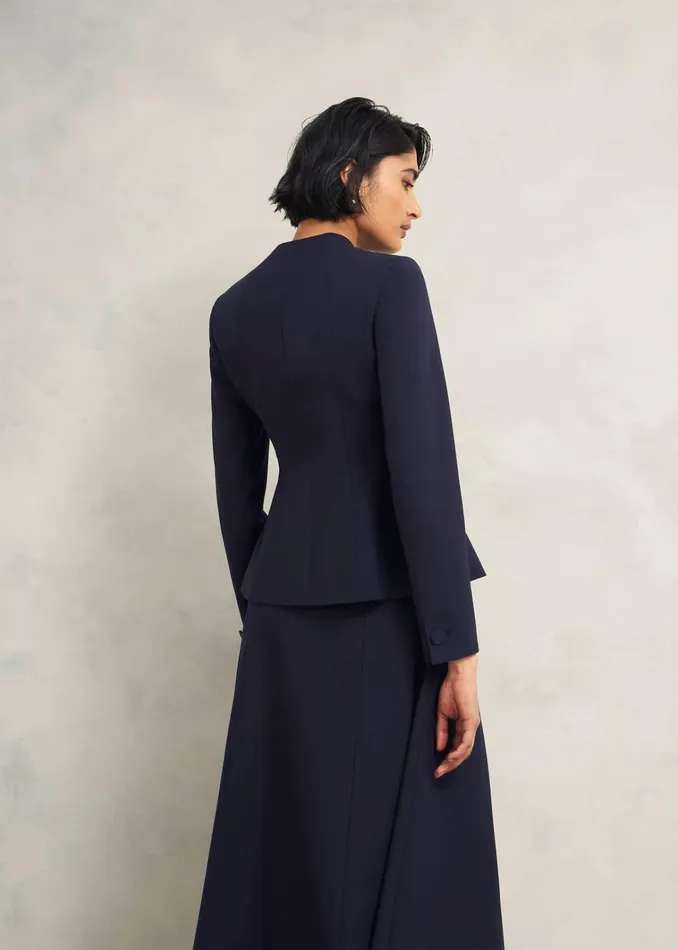 Women Berkeley Jacket With Wool Navy Hobbs Coats and Jackets