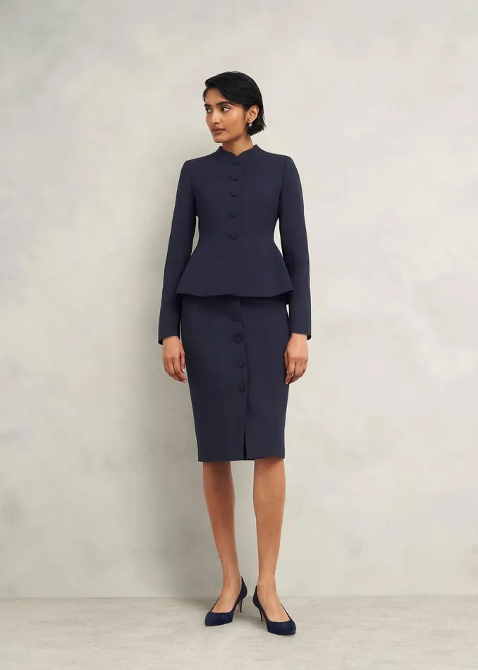 Women Berkeley Jacket With Wool Navy Hobbs Coats and Jackets