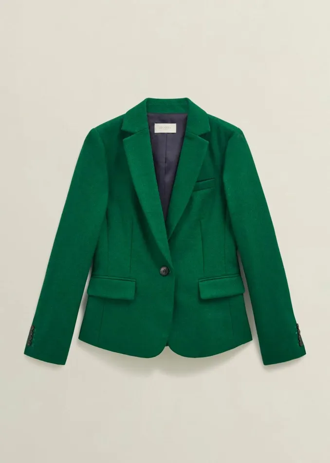 Women Blake Wool Jacket Agate Green Hobbs Coats and Jackets