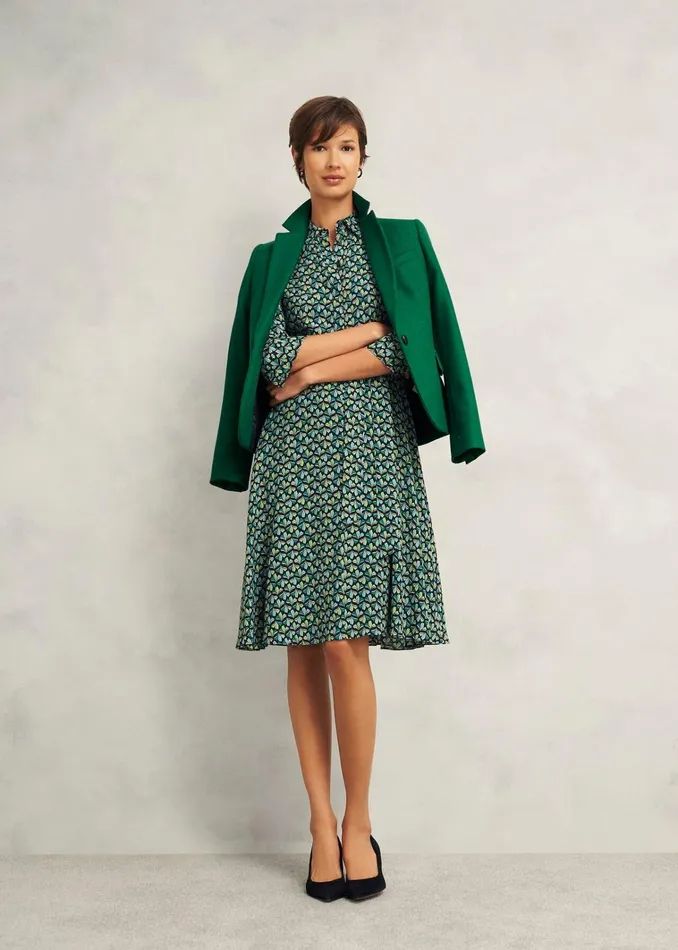Women Blake Wool Jacket Agate Green Hobbs Coats and Jackets