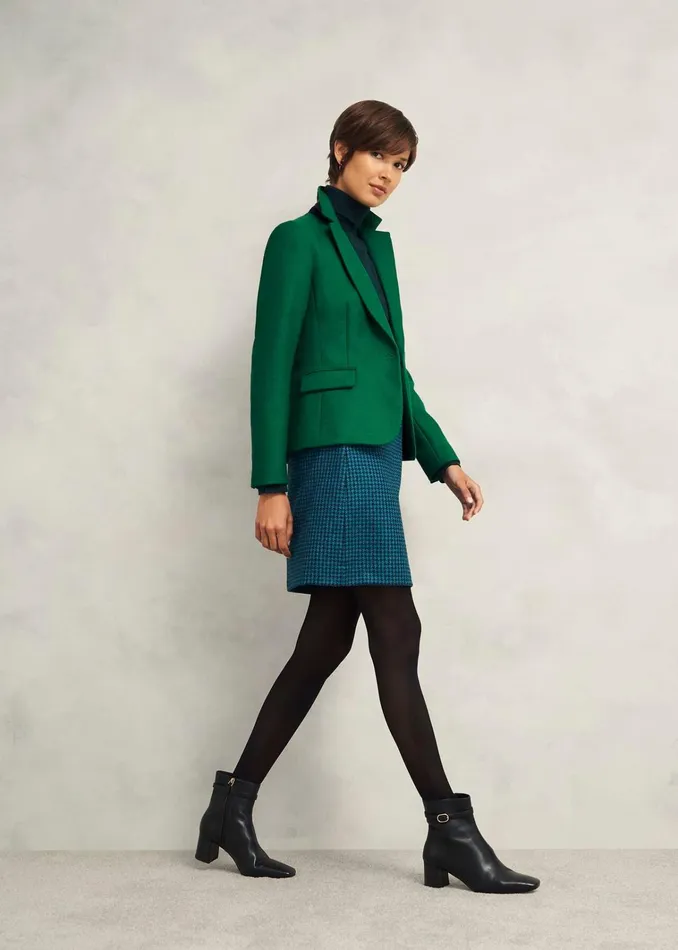 Women Blake Wool Jacket Agate Green Hobbs Coats and Jackets