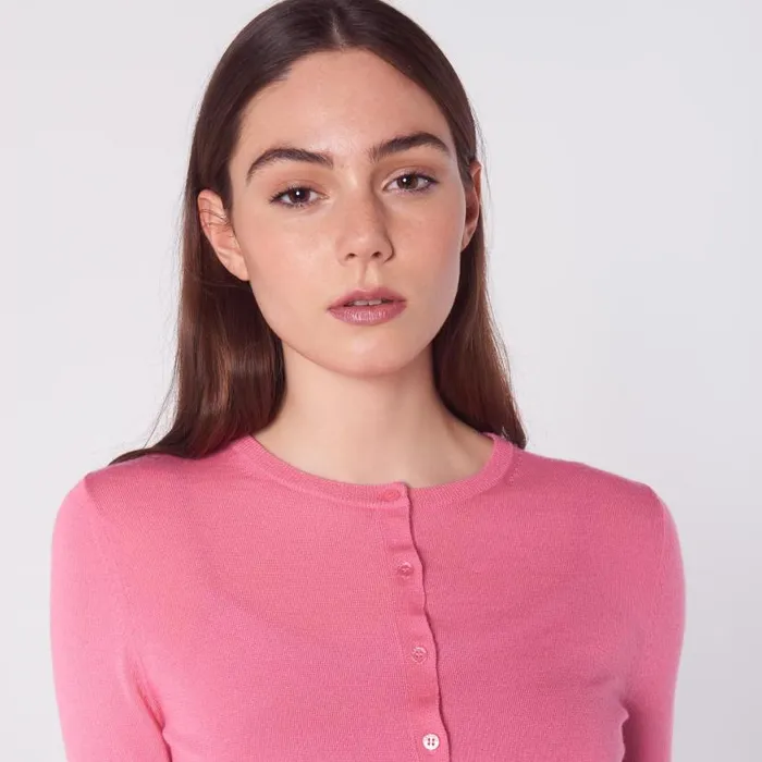 Women Bonnie Pink Merino Wool Cardigan Candy LKBennett Tops Women Bonnie Pink Merino Wool Cardigan Candy LKBennett Tops