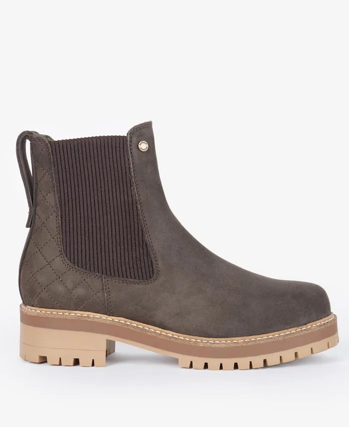 Women Boots Barbour Heather Chelsea Boots Dark Brown