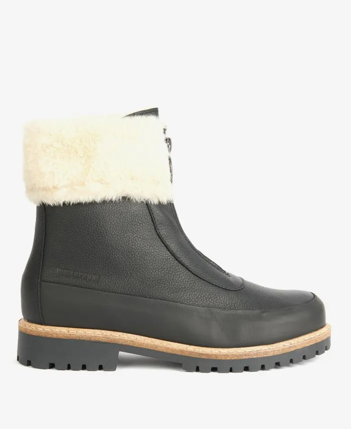 Women Boots Barbour Rowen Boots Dark Brown