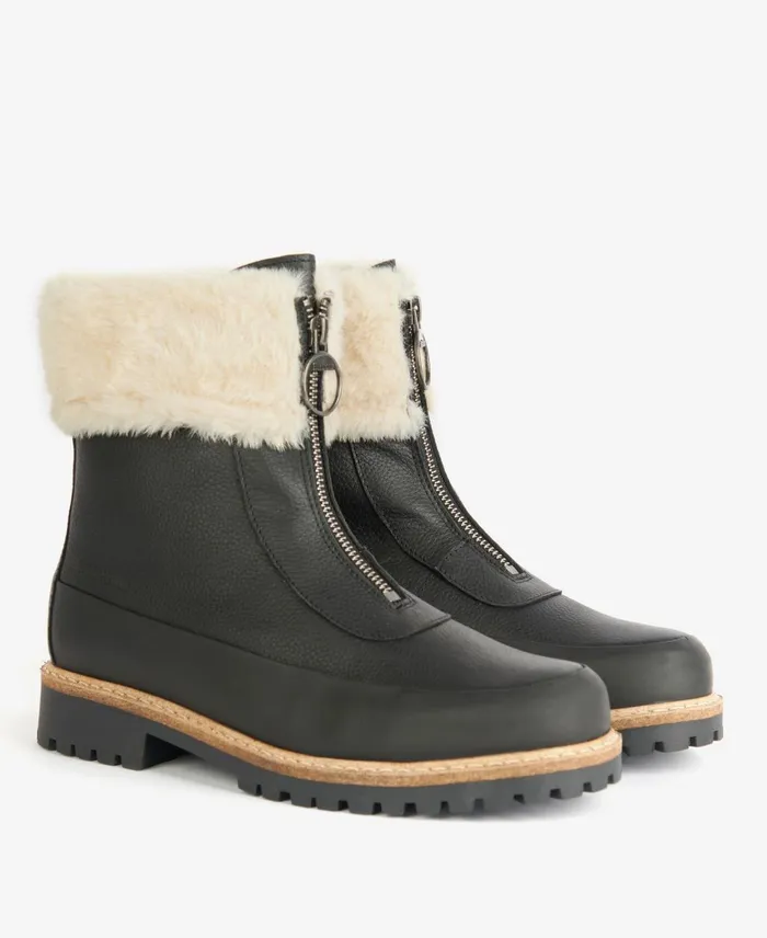 Women Boots Barbour Rowen Boots Dark Brown