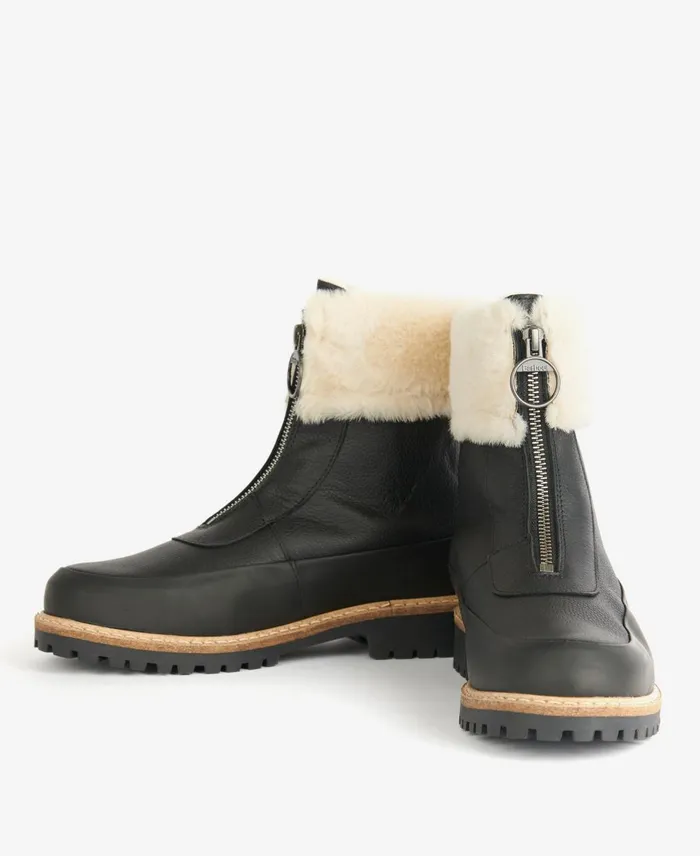 Women Boots Barbour Rowen Boots Dark Brown