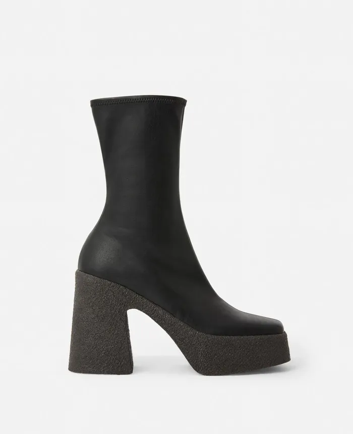Women Boots Stella McCartney Chunky Ankle Boots Black