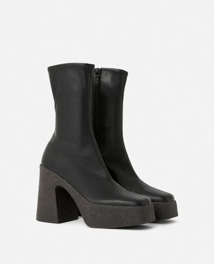 Women Boots Stella McCartney Chunky Ankle Boots Black