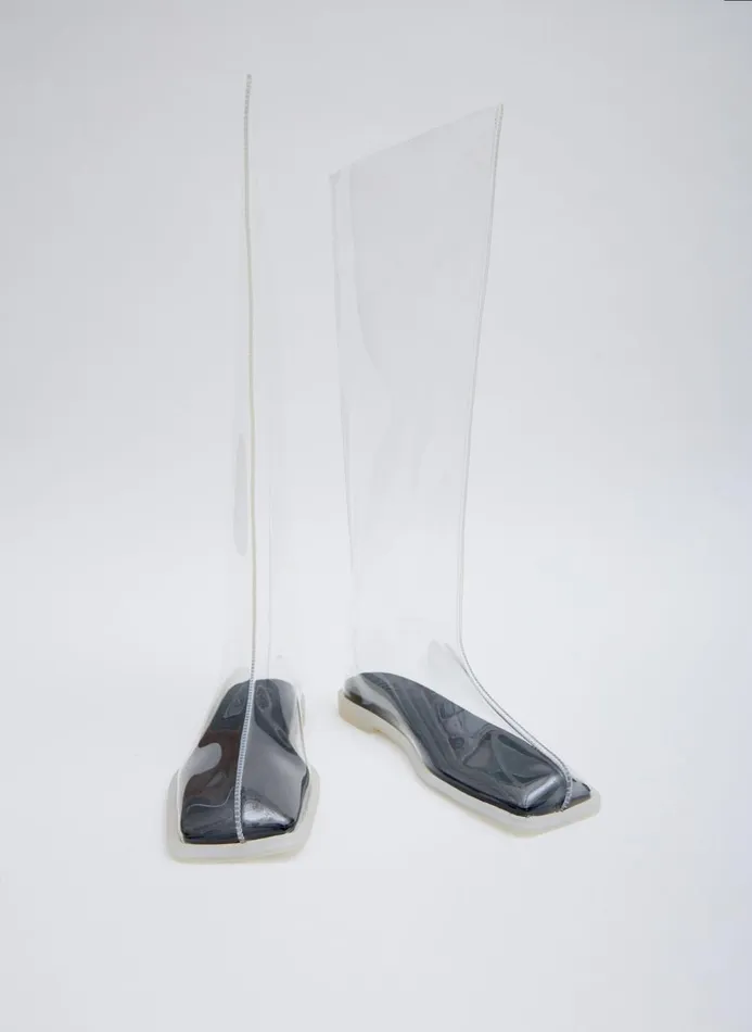 Women Boots Tibi Mookie Rain Boot Clear