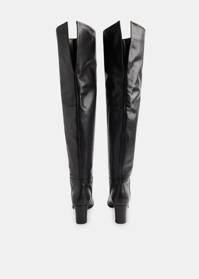 Women Boots Whistles Black Inessa Over The Knee Boot
