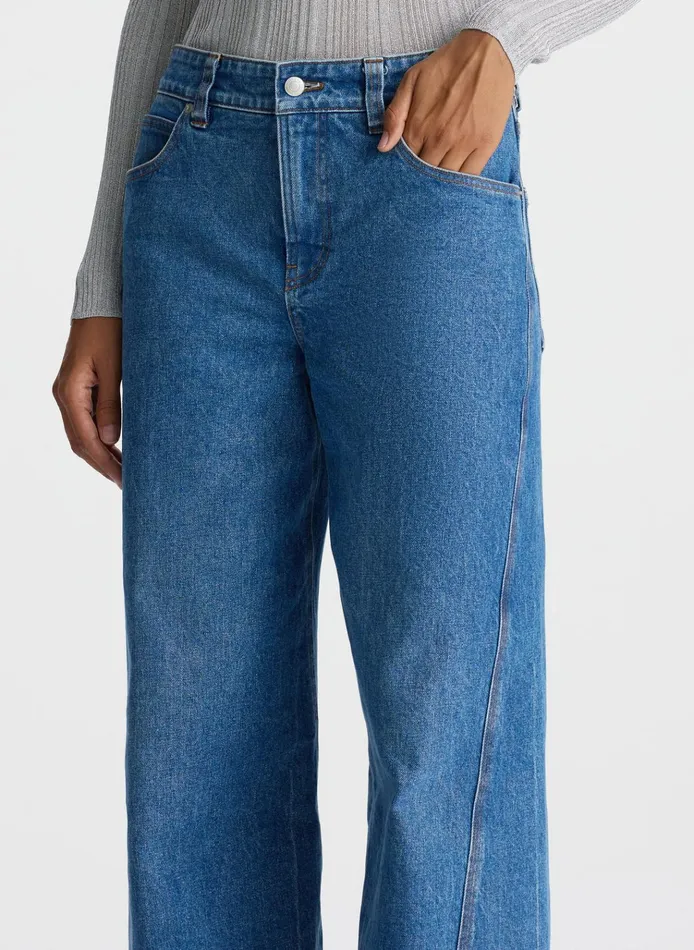 Women Bottoms ALC Abbott Stretch Denim Jean Medium Wash
