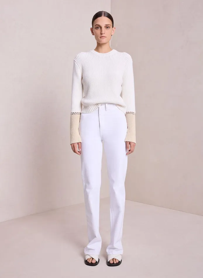 Women Bottoms ALC Charlie High Waisted Jean White