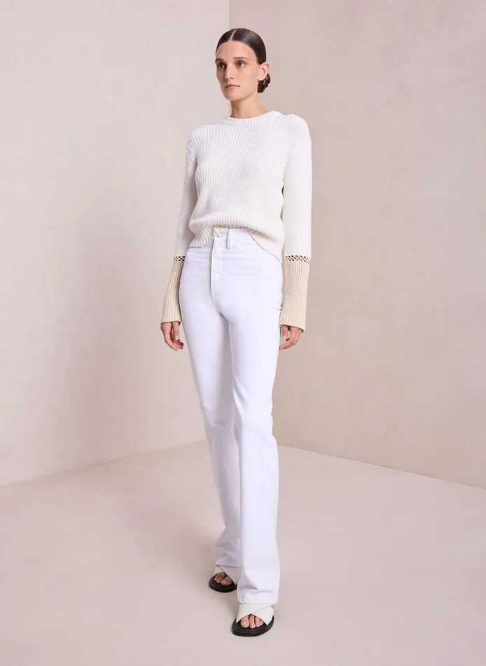 Women Bottoms ALC Charlie High Waisted Jean White