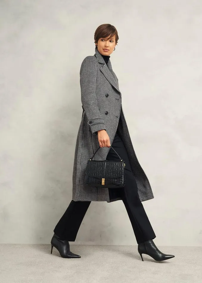 Women Bromley Coat With Wool Black Multi Hobbs Coats and Jackets