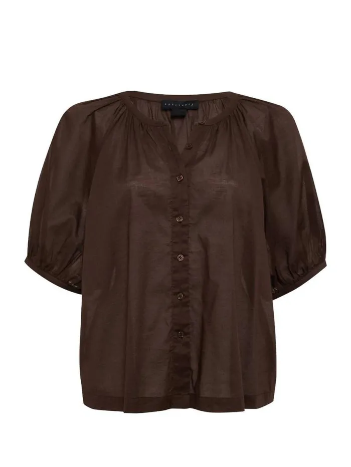 Women Bubble Sleeve Boho Blouse Mud Bath Sanctuary Clothing Tees and Tops Women Bubble Sleeve Boho Blouse Mud Bath Sanctuary Clothing Tees and Tops