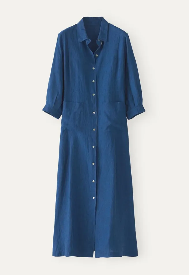 Women Buttonfront Maxidress Poetry Fashion Dresses and Skirts