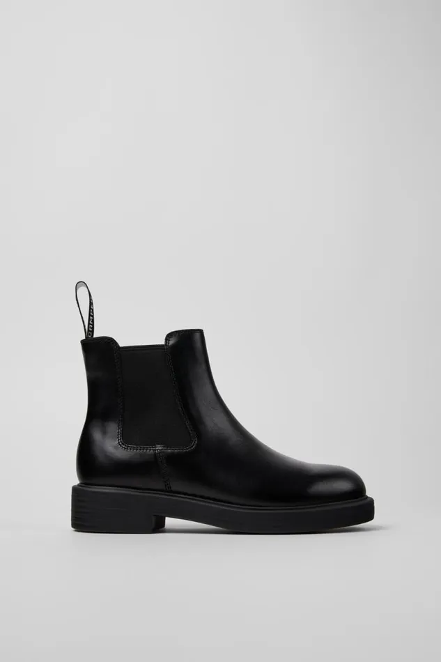 Women Camper Ankle Boots Dean Black Leather Ankle Boots Women Camper Ankle Boots Dean Black Leather Ankle Boots