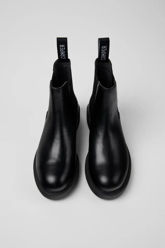 Women Camper Ankle Boots Dean Black Leather Ankle Boots Women Camper Ankle Boots Dean Black Leather Ankle Boots