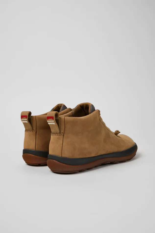 Women Camper Ankle Boots Peu Pista GORETEX Brown Nubuck And Textile Ankle Boots Women Camper Ankle Boots Peu Pista GORETEX Brown Nubuck And Textile Ankle Boots