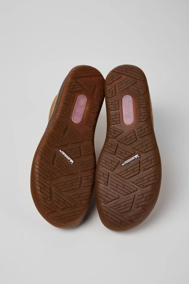 Women Camper Ankle Boots Peu Pista GORETEX Brown Nubuck And Textile Ankle Boots Women Camper Ankle Boots Peu Pista GORETEX Brown Nubuck And Textile Ankle Boots