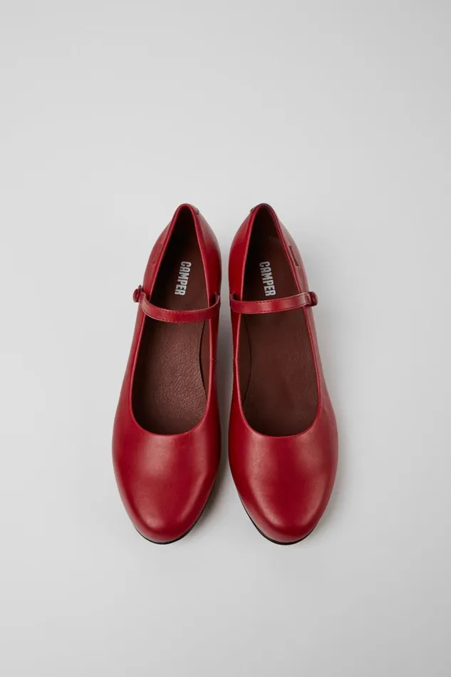 Women Camper Ballerinas Helena Red Heels Women Camper Ballerinas Helena Red Heels