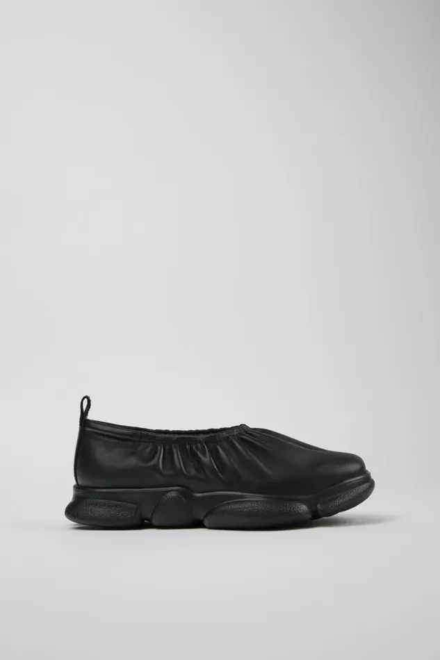 Women Camper Ballerinas Karst Black Leather Shoes Women Camper Ballerinas Karst Black Leather Shoes
