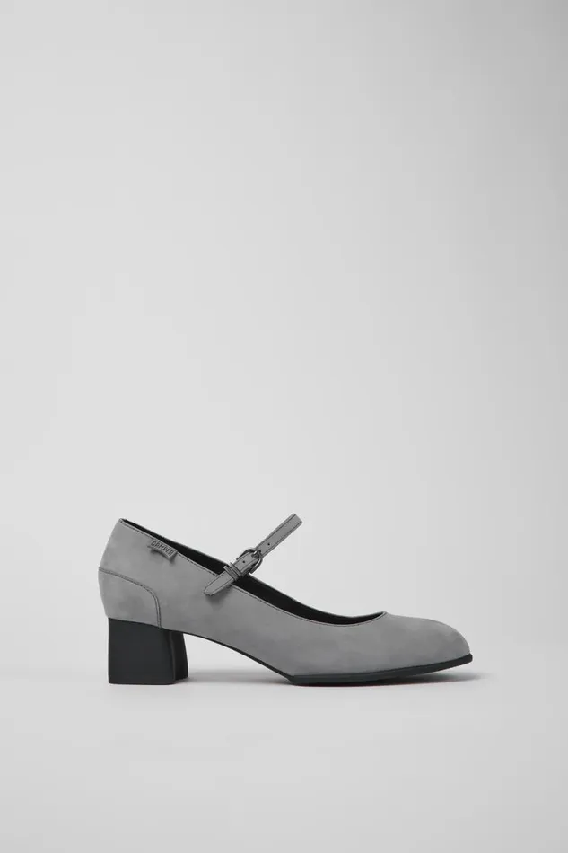 Women Camper Ballerinas Katie Gray Nubuck Mary Jane Heels Women Camper Ballerinas Katie Gray Nubuck Mary Jane Heels