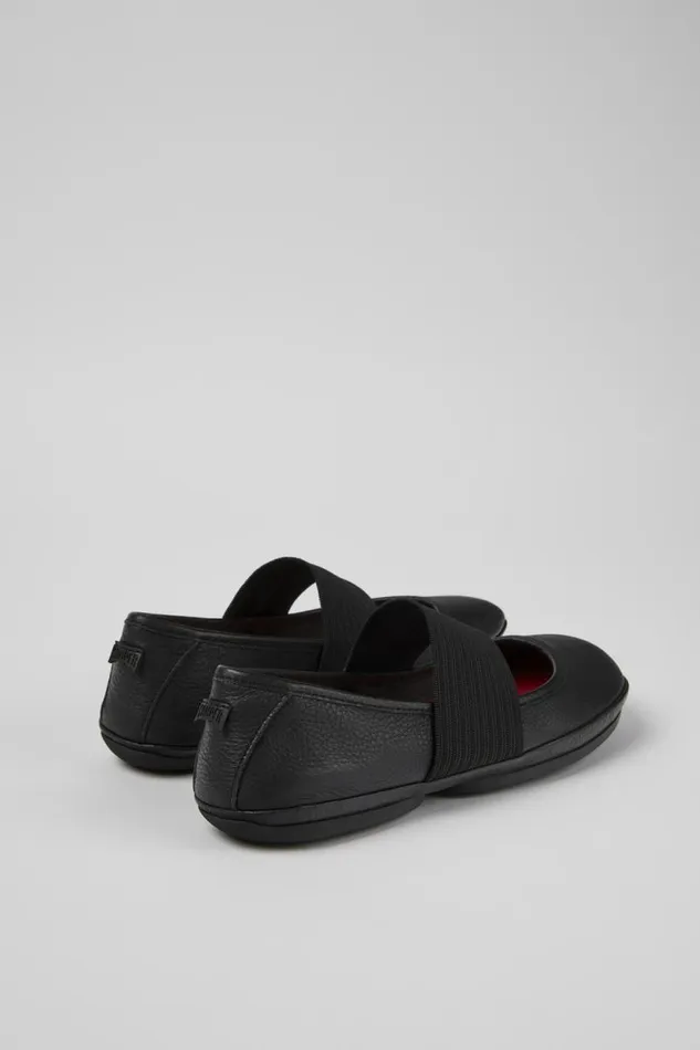 Women Camper Ballerinas Right Black Leather Ballerina