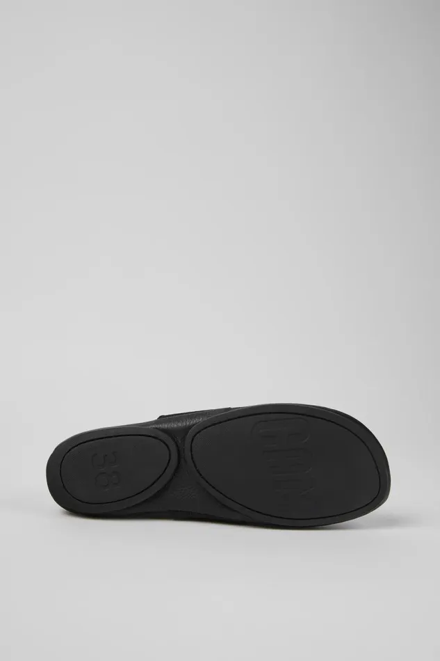 Women Camper Ballerinas Right Black Leather Ballerina