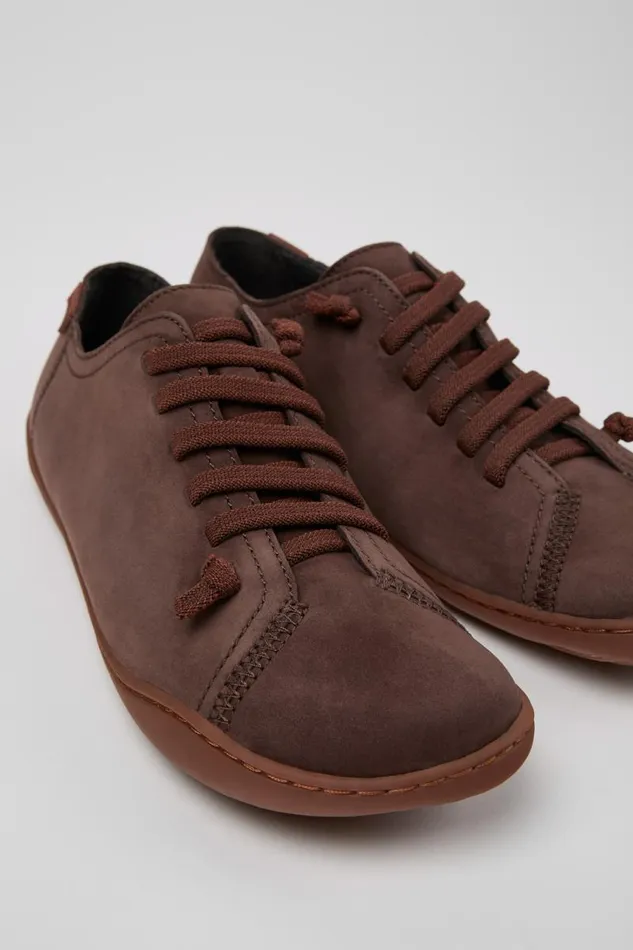 Women Camper Casual Shoes Peu Bronw Nubuck Shoes
