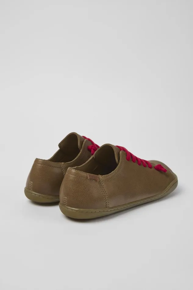 Women Camper Casual Shoes Peu Brown Leather Shoes Women Camper Casual Shoes Peu Brown Leather Shoes