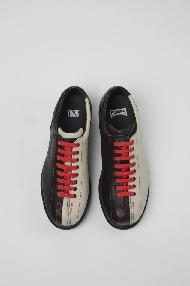 Women Camper Casual Shoes Twins Multicolored Leather Shoes Women Camper Casual Shoes Twins Multicolored Leather Shoes