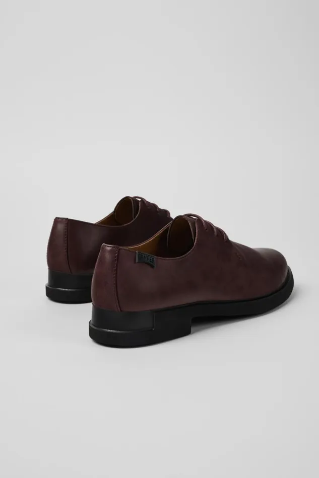 Women Camper Flat Shoes Iman Womens Burgundy Laceup Shoe Women Camper Flat Shoes Iman Womens Burgundy Laceup Shoe