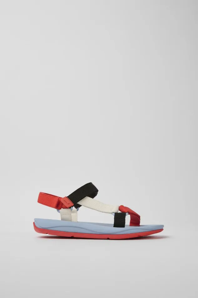 Women Camper Flat Shoes Match Red White And Black Sandals Women Camper Flat Shoes Match Red White And Black Sandals