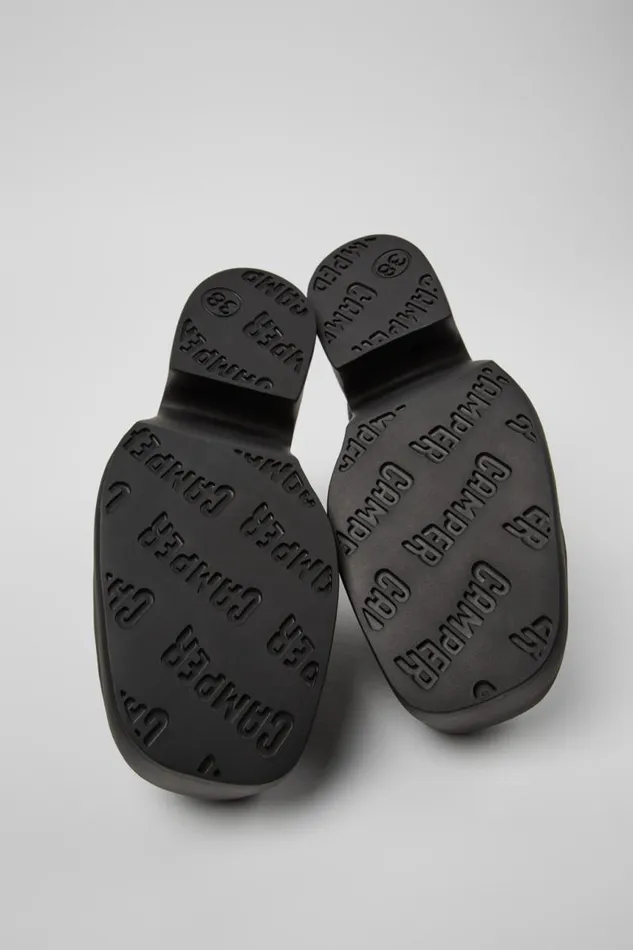 Women Camper Formal Shoes Billie Black Leather Clogs Women Camper Formal Shoes Billie Black Leather Clogs
